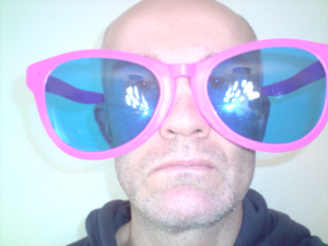 rosarote brille